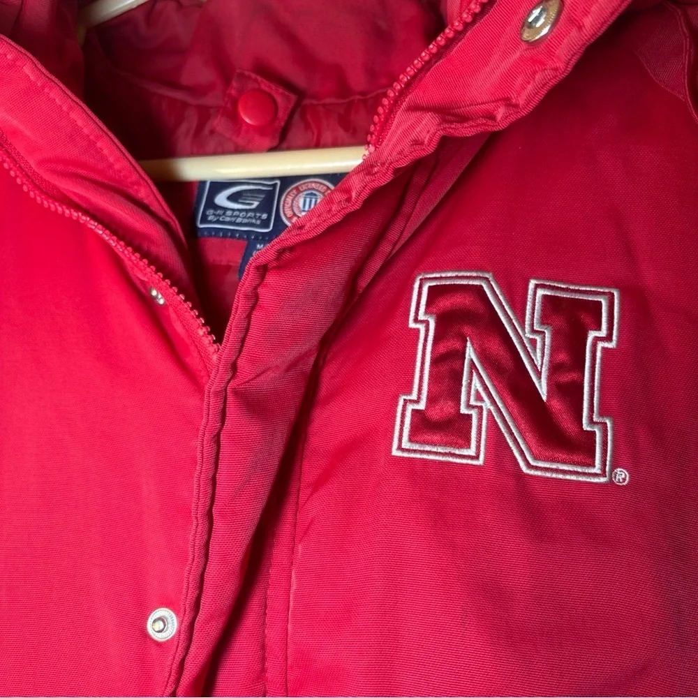 Kids Red and Black Nebraska Corn Huskers Puffer Jacket